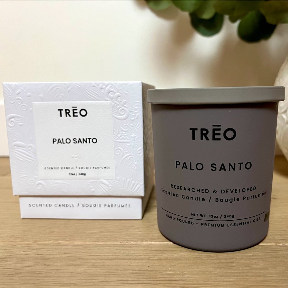 Palo Santa TREO Candle - 12 oz - NEW w/Gifting Box